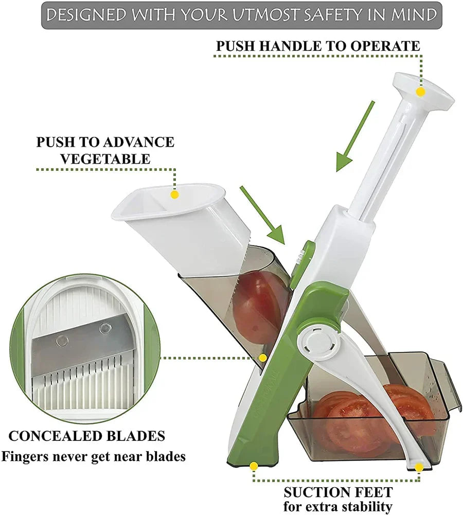 5-IN-1 MULTIFUNCTIONAL VEGETABLE CUTTER AND SLICER