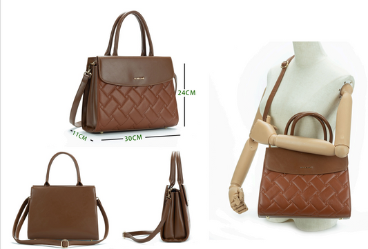 Women's Check Design Shoulder Bag