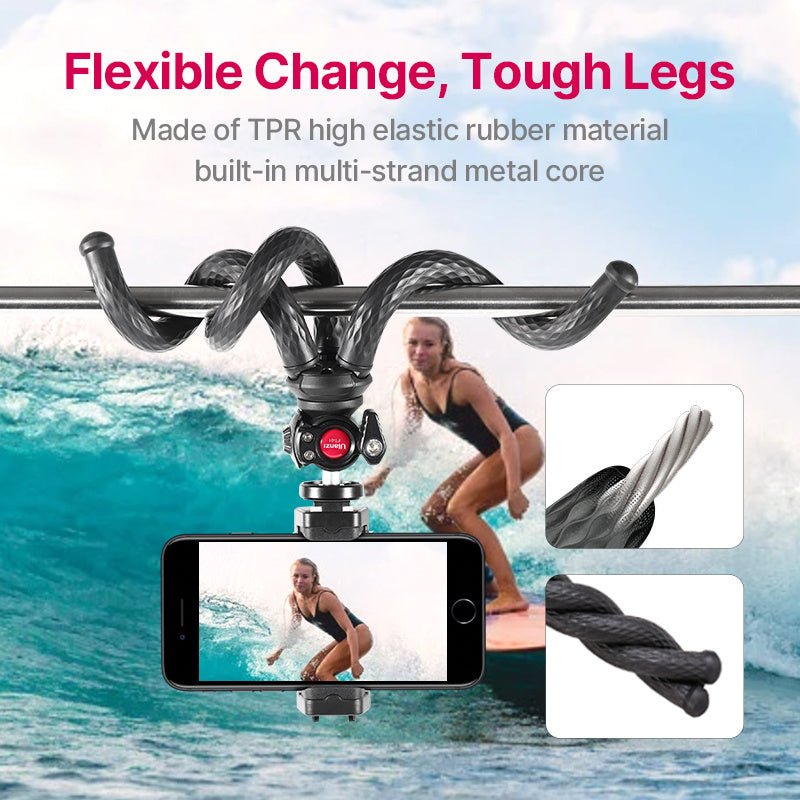 Black Octopus Mobile Phone Clip Gimbal Tripod Set