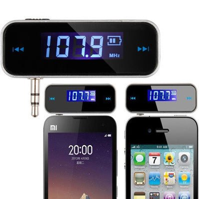 Car FM FM transmitter  Android phone universal 3.5mm aux audio fm transmitter play