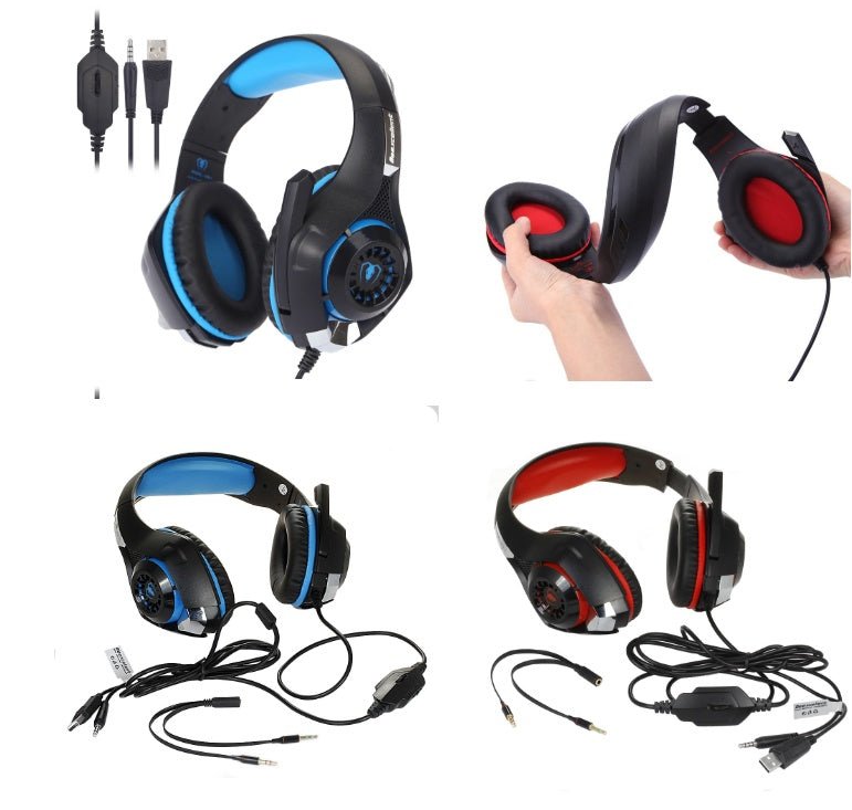 In Zhuo GM-1 Computer Notebook Head-Mounted Luminous Gaming Headset With Microphone Jedi To Eat Chicken Earphones